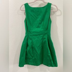 Monteau Los Angeles green cotton fit and flare dress size 4